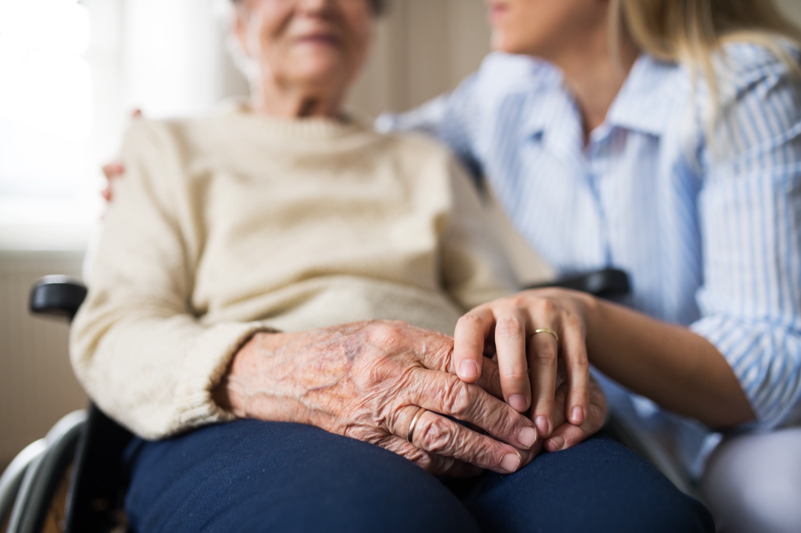 A carer supporting a client one-to-one at home